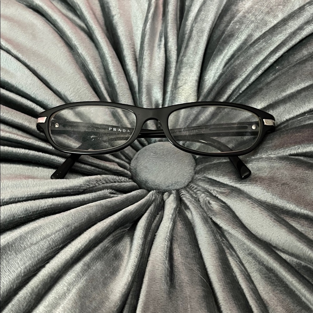 Prada Matte Black and Beige Glasses